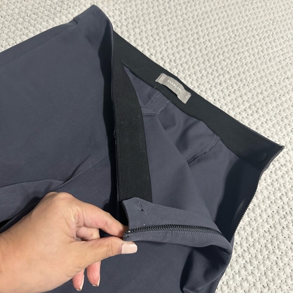 Everlane Side Zip Stretch Cotton Pants size 10 grey/blue - Picture 6 of 10